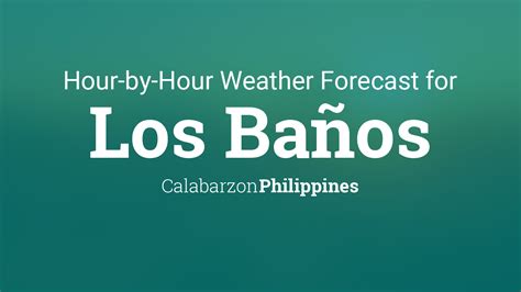 Los Baños, Laguna, Philippines Weather Forecast .